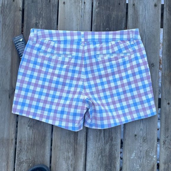 NWT Market And Spruce
Women Checkered Chino Shorts, White/Blue/Purple - Picture 7 of 8